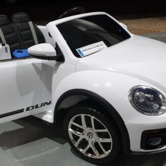 coche electrico niño 12v Escarabajo Volkswagen Beetle 12v blanco -  INDA187-S303wt